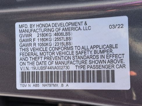 Used 2022 Acura TLX w/ Technology Package FWD image 38