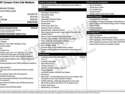 Used 2017 GMC Canyon 2WD Crew Cab w/ Convenience Package image 10