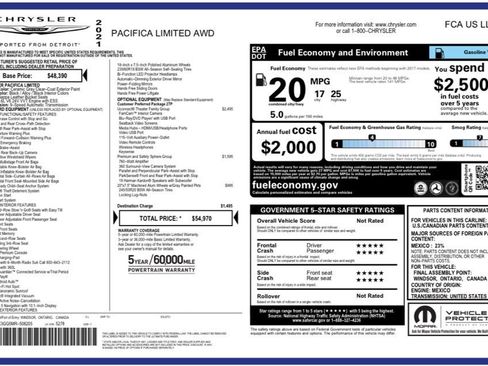 Used 2021 Chrysler Pacifica Limited w/ Uconnect Theater Family Group AWD/4WD image 35