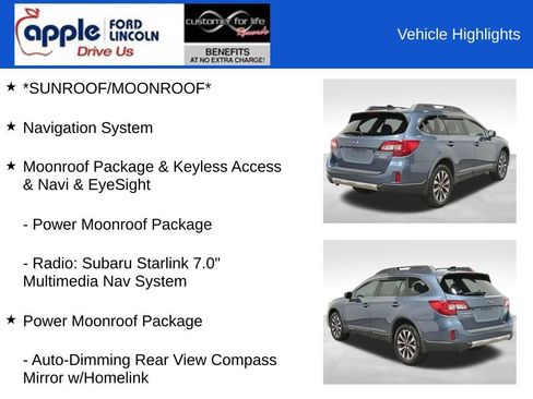 Used 2016 Subaru Outback 2.5i Limited AWD/4WD image 10