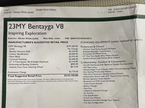 Used 2023 Bentley Bentayga AWD/4WD image 47