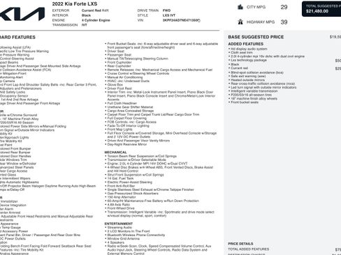 Used 2022 Kia Forte LXS w/ LXS Technology Package image 3