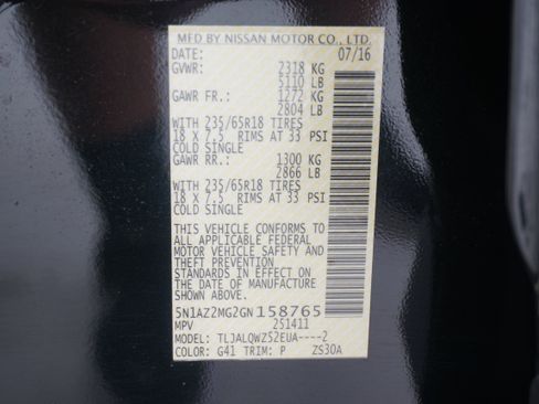 Used 2016 Nissan Murano SV FWD image 29