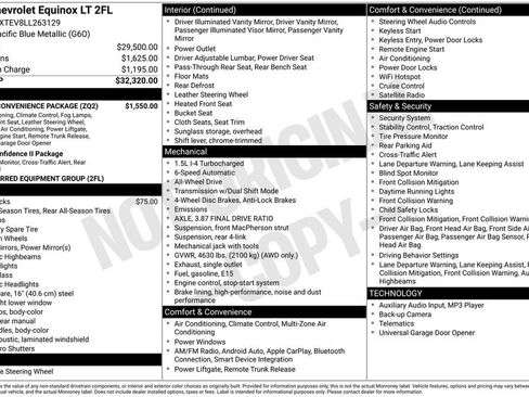 Used 2020 Chevrolet Equinox LT w/ Driver Convenience Package image 15