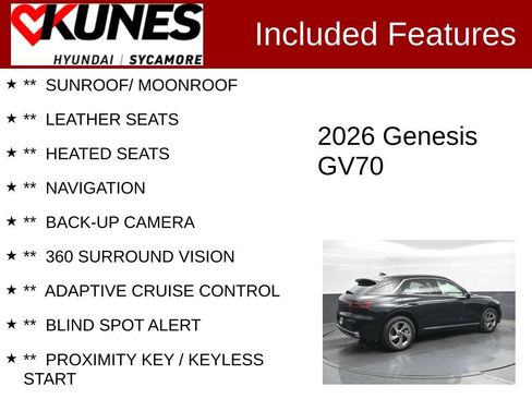 Used 2026 Genesis GV70 2.5T Advanced AWD/4WD image 2