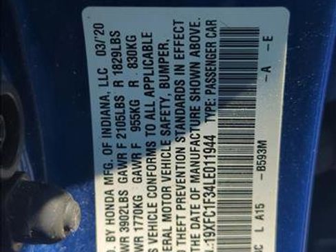 Used 2020 Honda Civic EX image 20