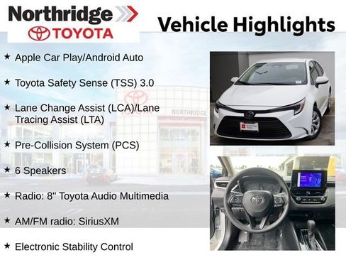 Used 2024 Toyota Corolla LE FWD image 2