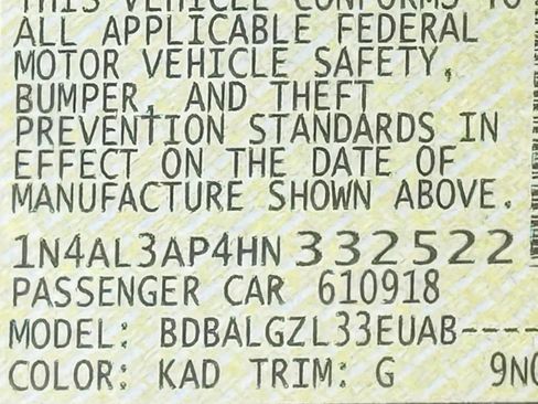 Used 2017 Nissan Altima 2.5 S w/ Power Driver Seat Package image 31