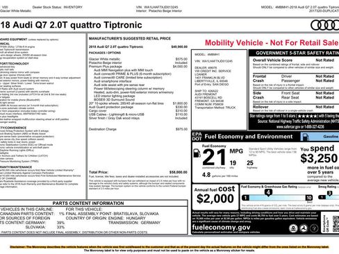 Used 2018 Audi Q7 2.0T Premium Plus w/ Premium Plus Package image 36