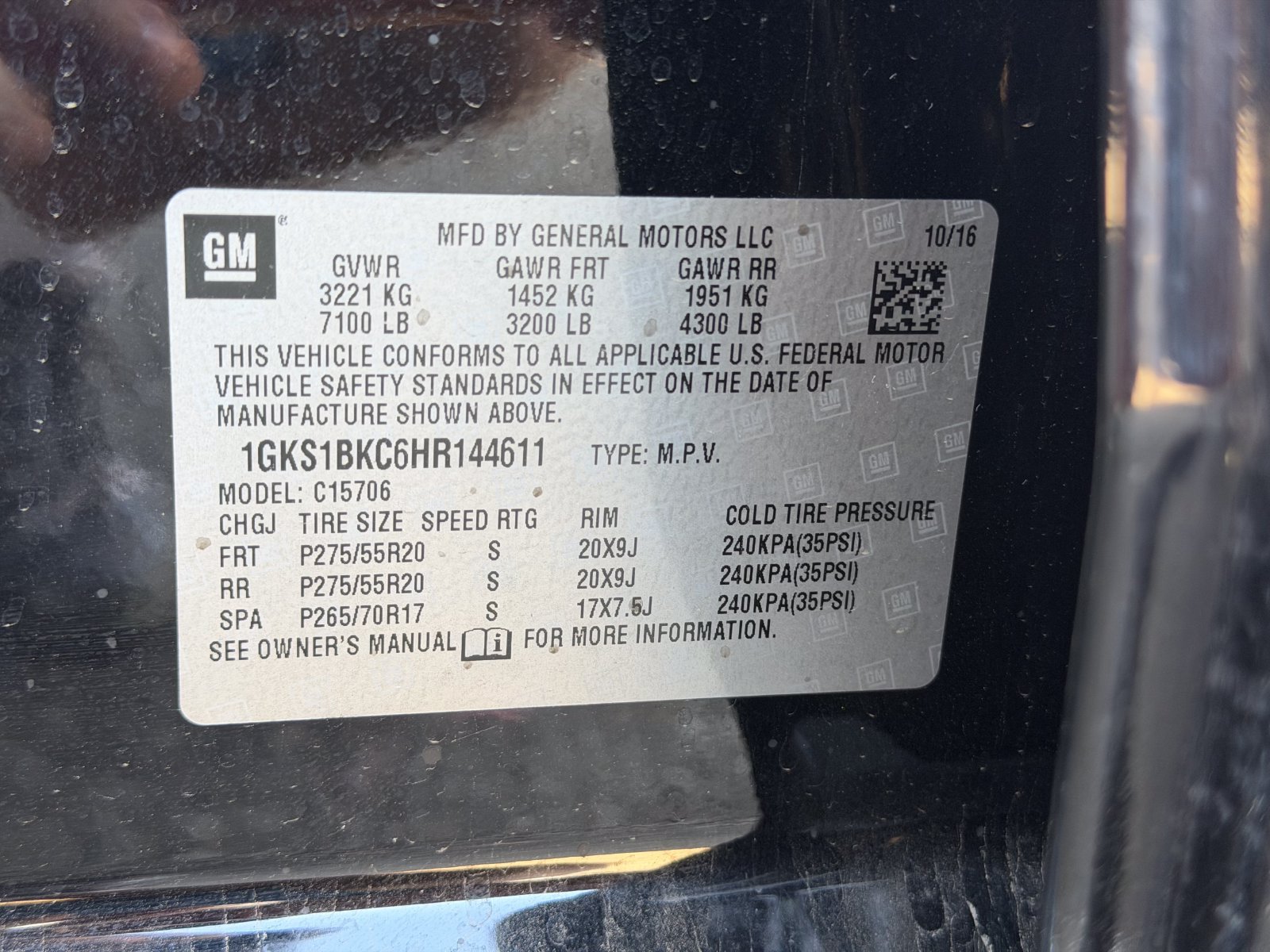 Used 2017 GMC Yukon SLT w/ Open Road Package RWD image 32