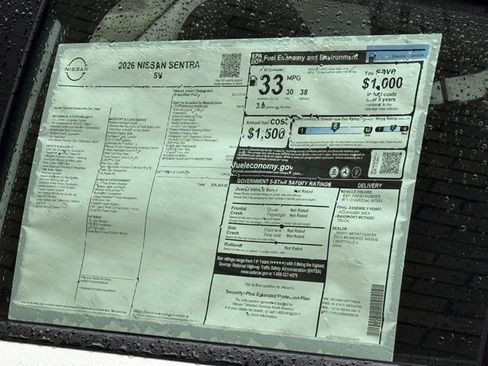 New 2026 Nissan Sentra SV w/ SV Convenience Package image 17