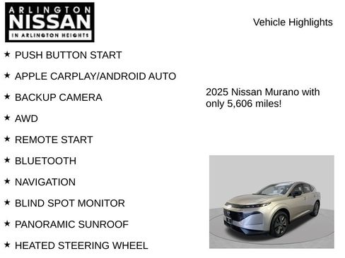 Certified 2025 Nissan Murano SL w/ Cargo Package AWD/4WD image 8