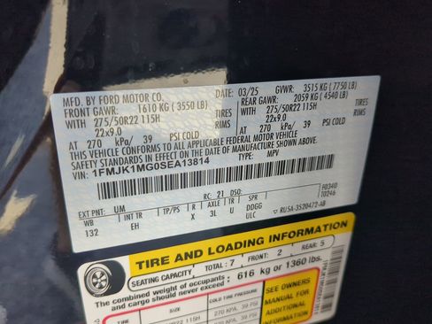 Certified 2025 Ford Expedition Max Platinum w/ Stealth Performance Package image 29