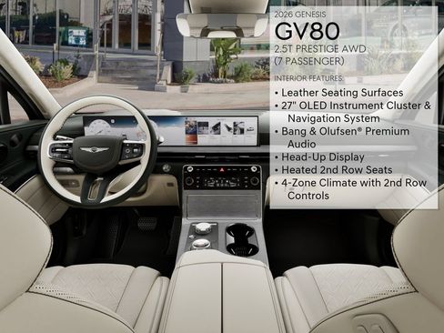 New 2026 Genesis GV80 2.5T Prestige AWD/4WD image 46
