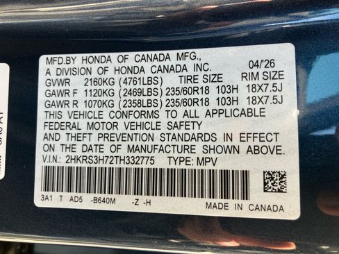Certified 2026 Honda CR-V EX-L image 35