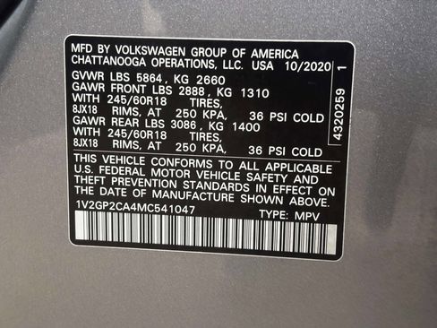 Used 2021 Volkswagen Atlas S AWD/4WD image 37