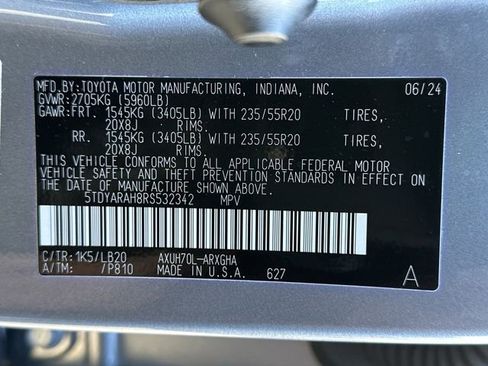 Used 2024 Toyota Highlander Limited image 34