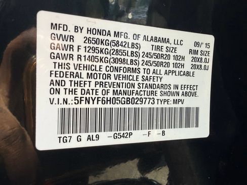 Used 2016 Honda Pilot Elite image 37