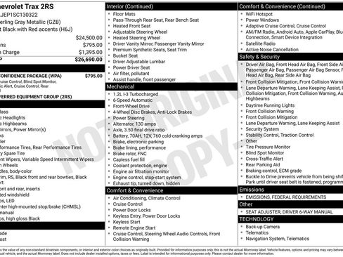 Used 2025 Chevrolet Trax RS w/ Driver Confidence Package image 37