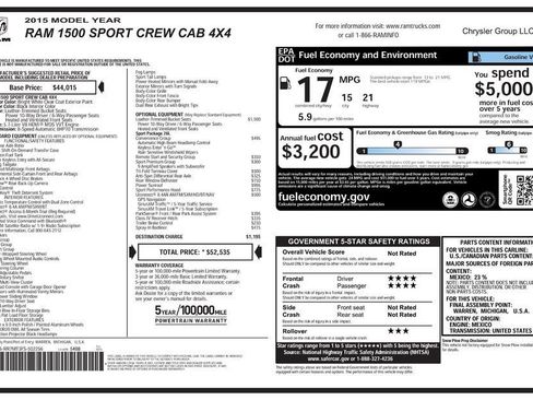 Used 2015 RAM 1500 Sport w/ Convenience Group image 21