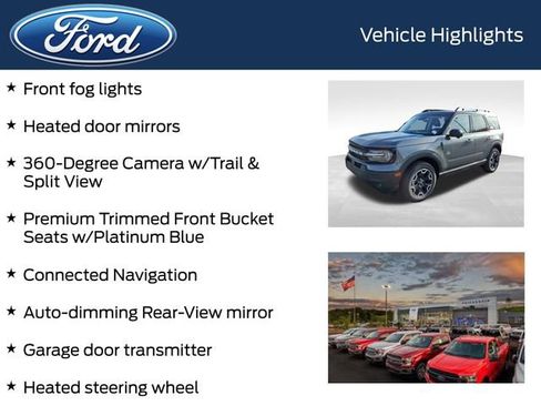 New 2025 Ford Bronco Sport Outer Banks w/ Outer Banks Tech Package+ AWD/4WD image 12