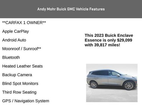 Used 2023 Buick Enclave Essence w/ Experience Buick Package FWD image 4