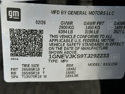 New 2026 Chevrolet Traverse Z71 w/ LPO, Floor Liner Package image 22