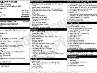 Used 2020 MAZDA CX-9 Touring w/ Touring Premium Package