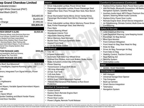 New 2025 Jeep Grand Cherokee Limited w/ Luxury Tech Group II AWD/4WD image 4
