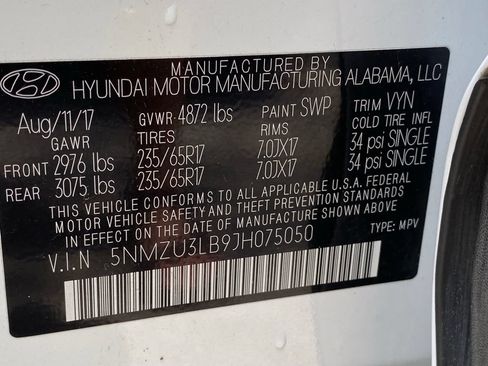 Used 2018 Hyundai Santa Fe Sport w/ 2.4L Value Package 02 FWD image 45