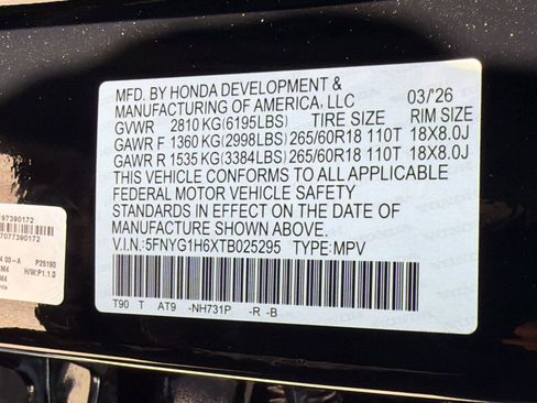New 2026 Honda Pilot TrailSport image 19