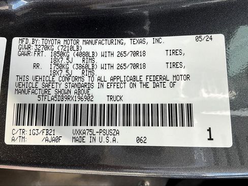 New 2024 Toyota Tundra SR5 image 17