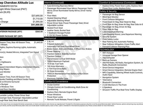 Used 2023 Jeep Cherokee Altitude Lux w/ Mopar Interior Package AWD/4WD image 5