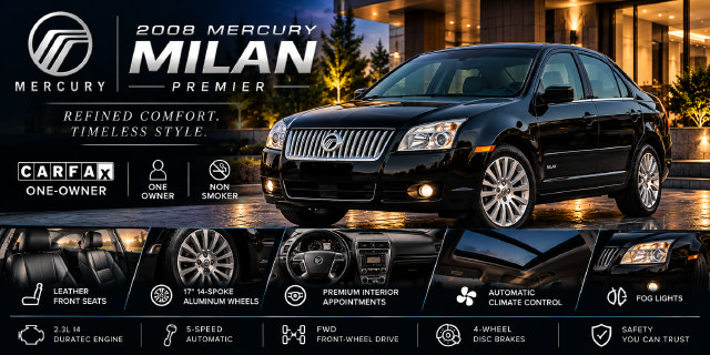 Used 2008 Mercury Milan Premier FWD image 3