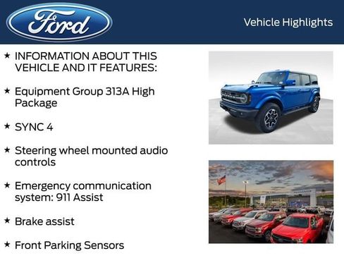 Certified 2022 Ford Bronco Outer Banks AWD/4WD image 5