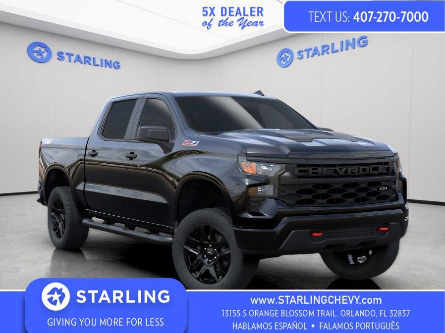 Certified 2025 Chevrolet Silverado 1500 Custom Trail Boss AWD/4WD image 1