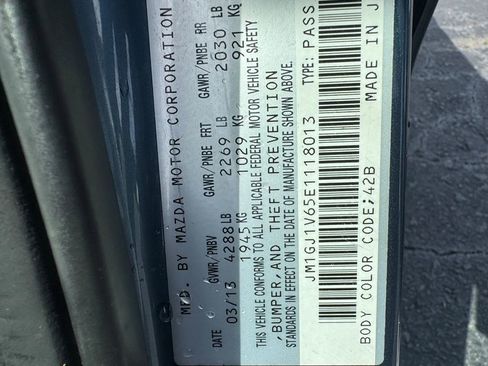 Used 2014 MAZDA MAZDA6 Touring FWD image 12
