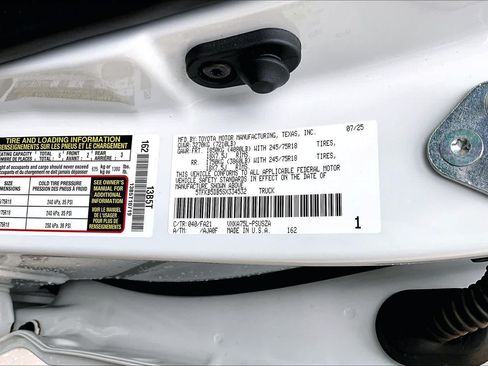Certified 2025 Toyota Tundra SR w/ SR Tow Package AWD/4WD image 34