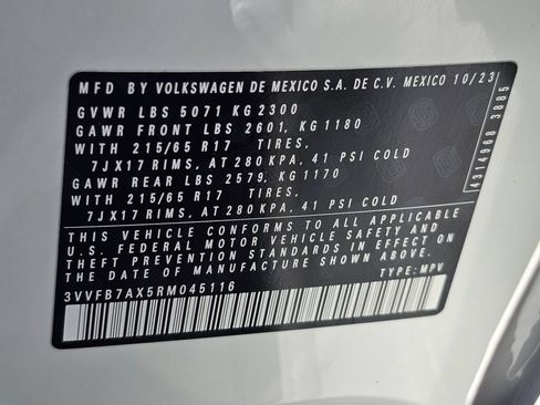Used 2024 Volkswagen Tiguan S AWD/4WD image 29