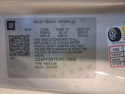 Used 2018 Chevrolet Camaro SS RWD image 17