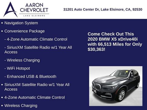 Used 2020 BMW X5 xDrive40i w/ Convenience Package image 5