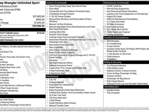 Used 2017 Jeep Wrangler Unlimited Sport w/ Connectivity Group image 15