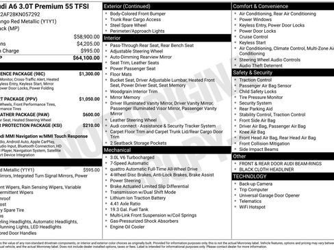Used 2019 Audi A6 3.0T Premium w/ Convenience Package image 6