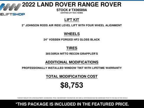 Used 2022 Land Rover Range Rover SE image 2