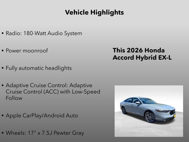 New 2026 Honda Accord EX-L image 5