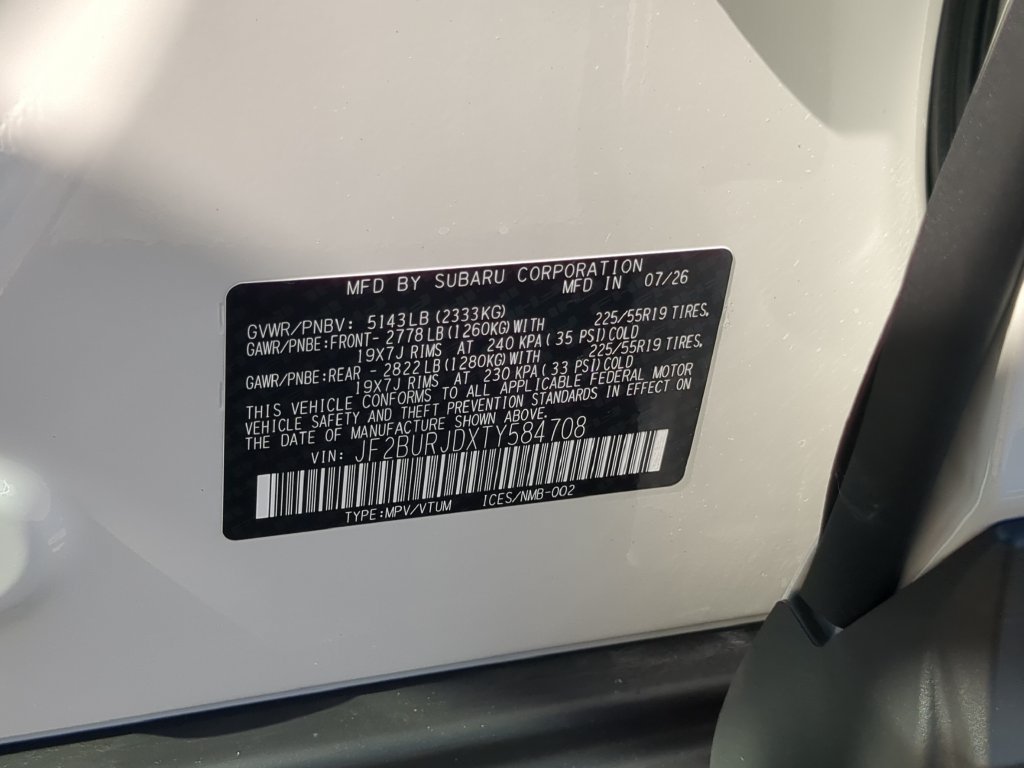 New 2026 Subaru Outback Touring XT AWD/4WD image 35