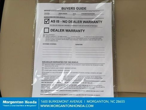 Used 2018 Toyota Highlander XLE FWD image 30