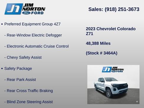 Used 2023 Chevrolet Colorado Z71 w/ Z71 Convenience Package 2 image 8