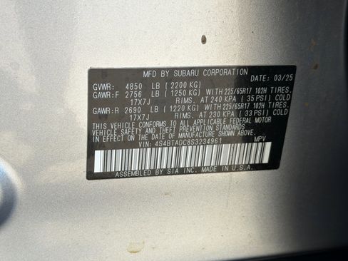 Used 2025 Subaru Outback Premium AWD/4WD image 28
