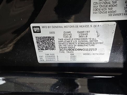 Used 2022 GMC Sierra 1500 SLT w/ SLT Premium Plus Package image 42